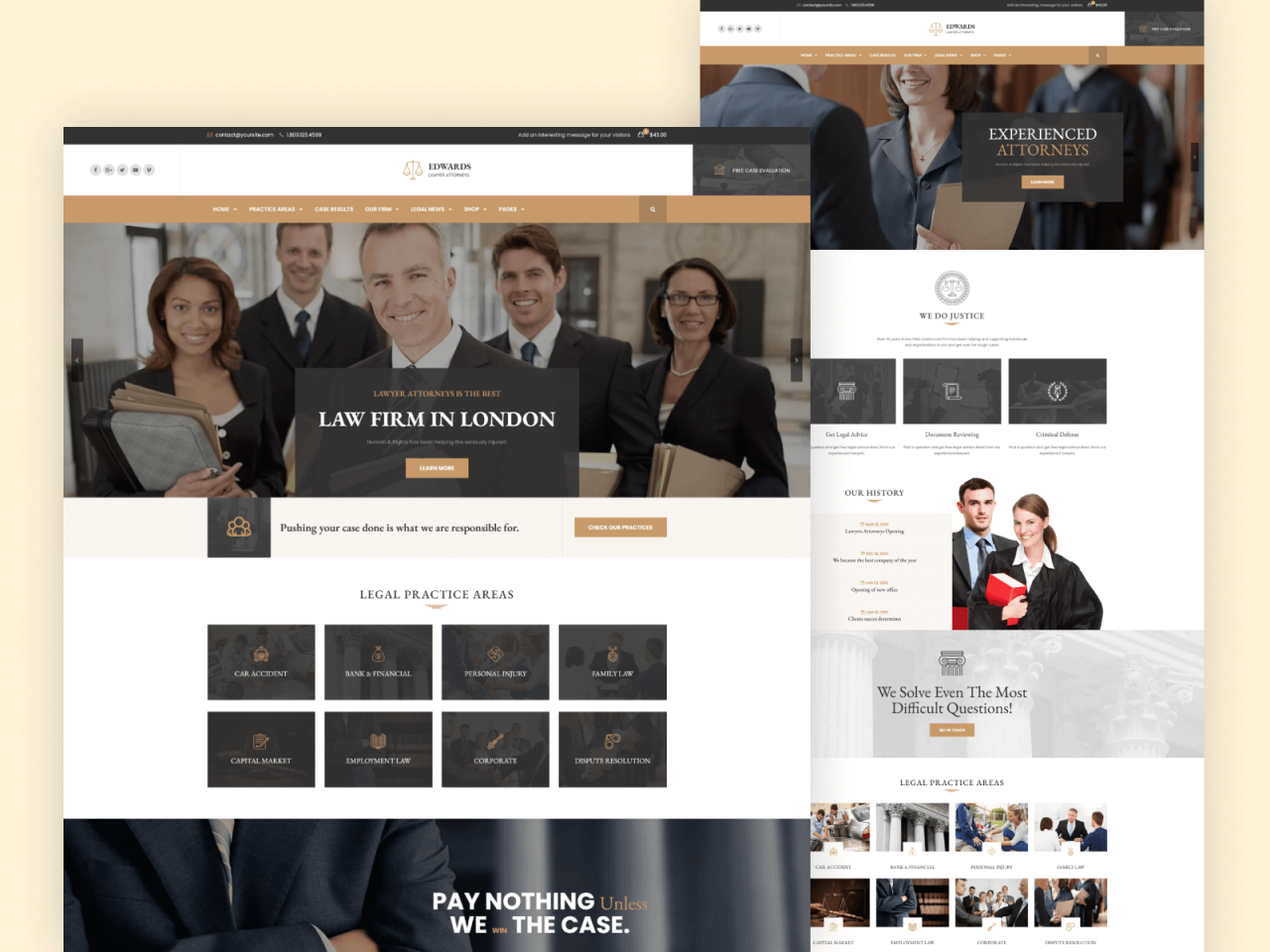 Barristar lawyers attorneys and law firm html template download