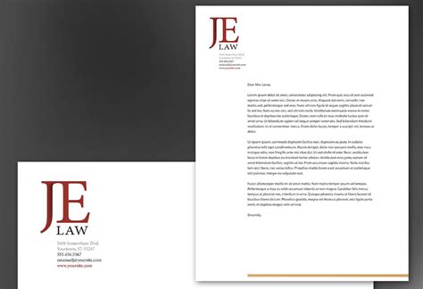 letterhead attorney at law