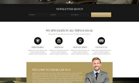 business law attorney website design