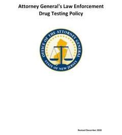 attorney general’s law enforcement drug testing policy