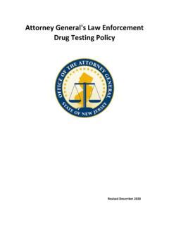 attorney general’s law enforcement drug testing policy