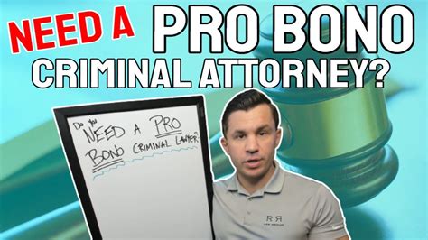 criminal law attorney pro bono