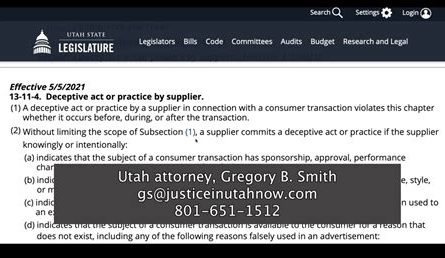 consumer law attorney utah