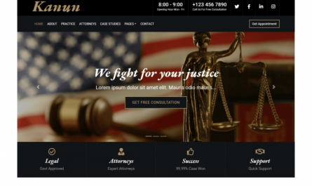 Barrister Lawyers Attorneys Law Firm HTML Template