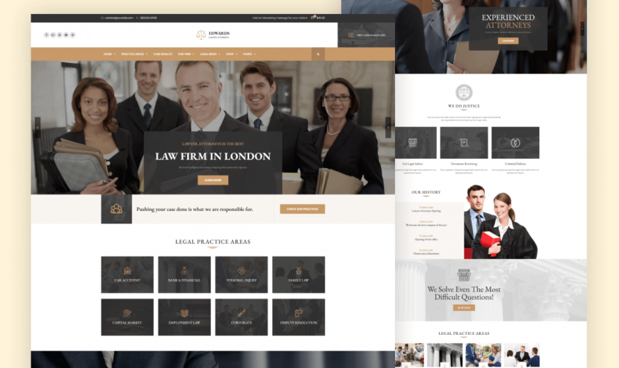 Barristar Lawyers Attorneys Law Firm HTML Template Download